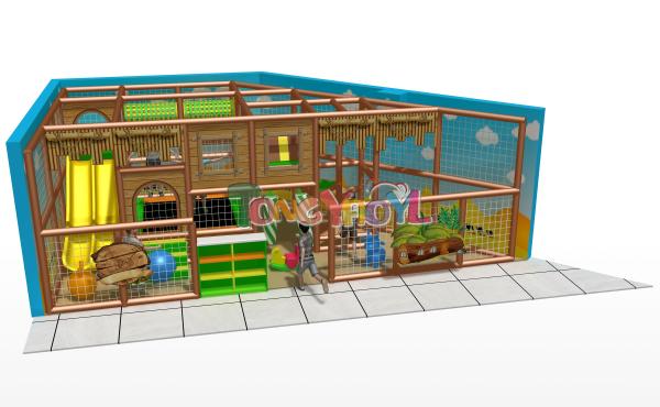 Forest Themed Indoor Playground  Safe Nature Play Equipment For Kids' Physical And Cognitive Growth