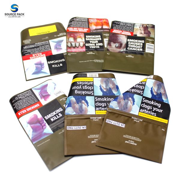 Пакет для упаковки табачных изделий, перезапечатываемый 20 г, 50 г, 100 г