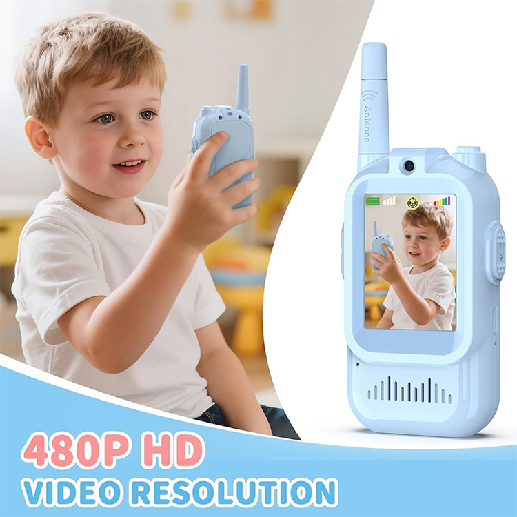 Portable Mini Children Wireless Walkie Talkie Cameras Cheap Toys for Kids with Video Intercom Voice Changing  As Christmas Gift