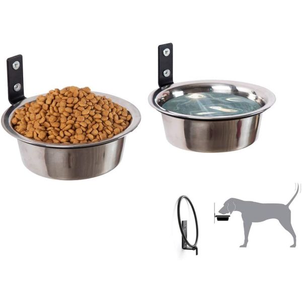 Collapsible Wall Mounted Pet Feeder Customized Height