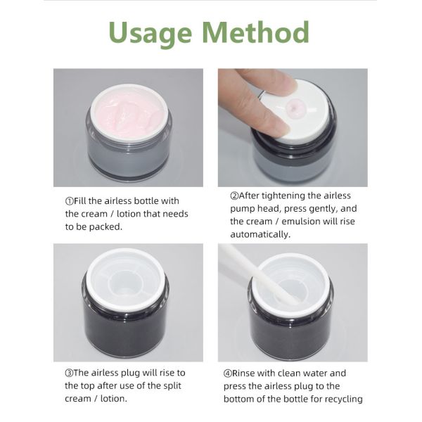 15g/30g Customized Color And Customized Logo BB CC Cream Jar Acrylic Airless Jar With Mirror uKC47