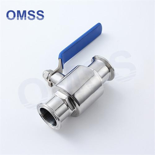 1/2-12 Ball Sanitary Valve Clamped Stainless Steel Ball Npt Valve For Beverage