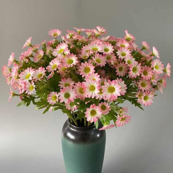 Marguerite Flower Daisy Bouquet Silk Artificial Daisy Flowers Valentines Flowers Wedding Decor Chamomile