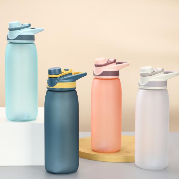 Matte Color Finish Hydra Tritan Plastic Bottles With Time Marker Design