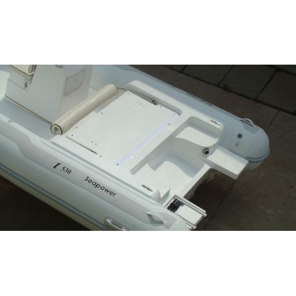 Floor Luxury Inflatable Rib Boat Handmade 550cm Four Layers Reinforced Seams