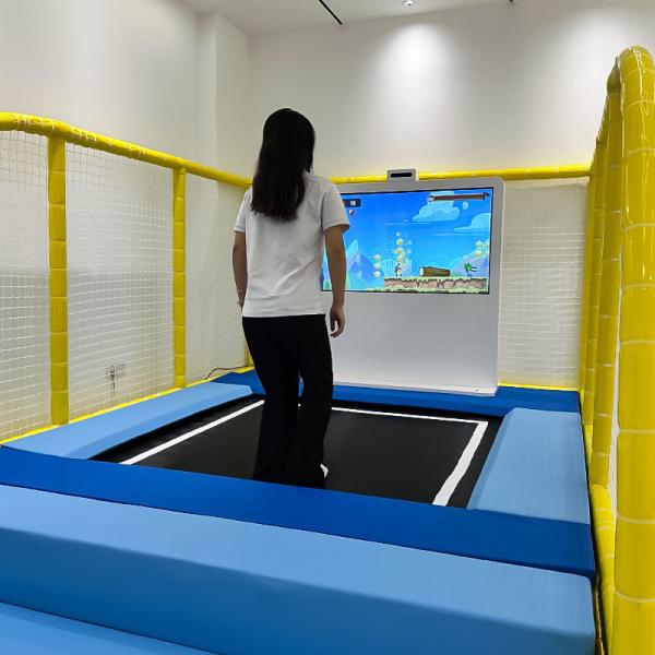 Interactive Indoor Kids Trampoline Game Machine Jumping Virtual Reality Games on Indoor Trampoline for Shopping Mall Occasions
