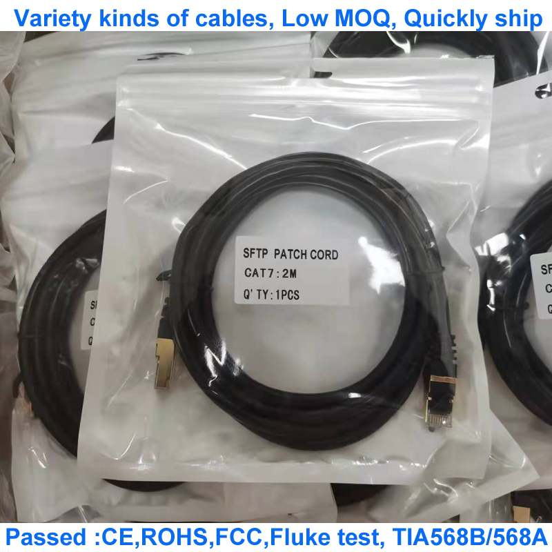 Медная куртка PVC OD кабеля 26awg проводника Cat7 SFTP 6.0mm RJ45