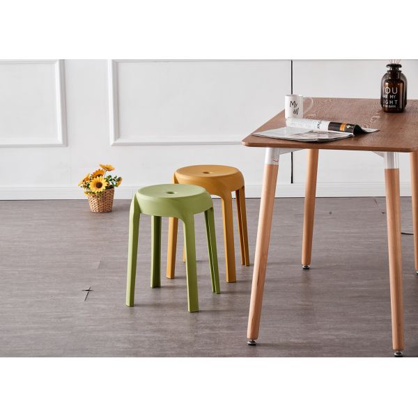 Stackable 4pcs/Ctn Modern White Plastic Dining Chairs