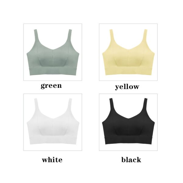 Large Chest Nylon Sports Yoga bra Women High-Strength Integrated Gym Bra