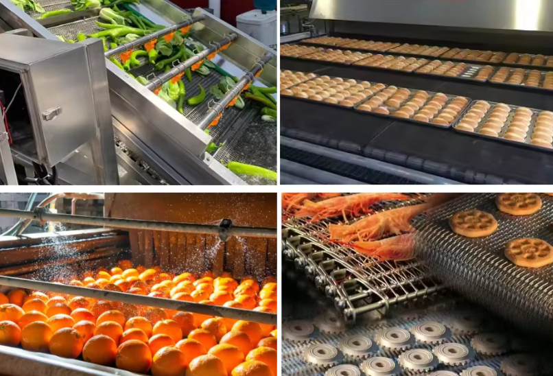 Flat Flex Metal Conveyor Belt Mesh For Food & Beverage Factory