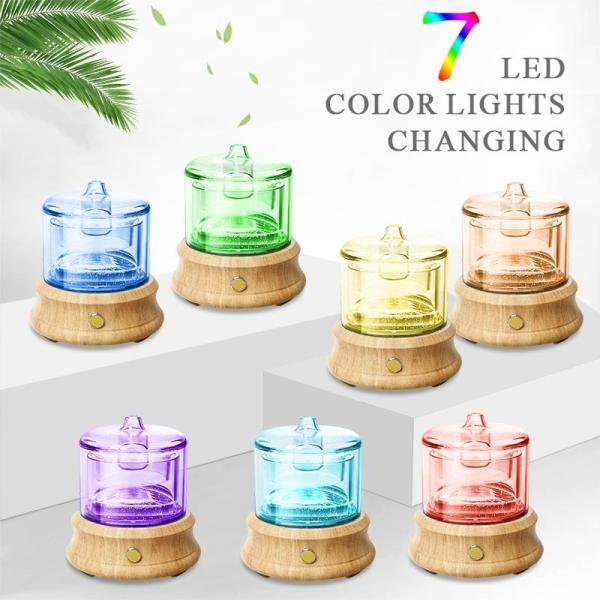 80ML  Glass Ultrasonic Essential Oil  Diffuser▕ DN-836