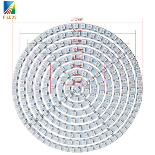 Адресованный пиксель LED Circle DC 5V WS2812 5050 RGB полный цвет