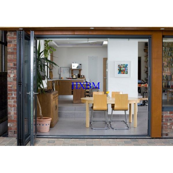 Двери складчатости нижней завальцовки внутренние, раздвижные двери складчатости Мулти цвета алюминиевые