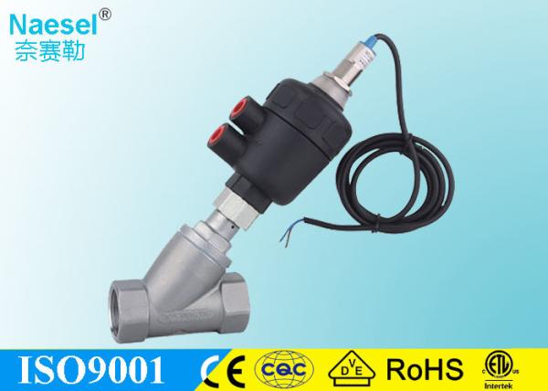 63mm Angle Seat Valve Stainless Steel Material 2.5  2 - 1 / 2  Size