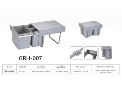 Superfície modelo clássica alta de Heavy Duty Smooth dos recipientes de lixo da cozinha da cor de Greay do ABS