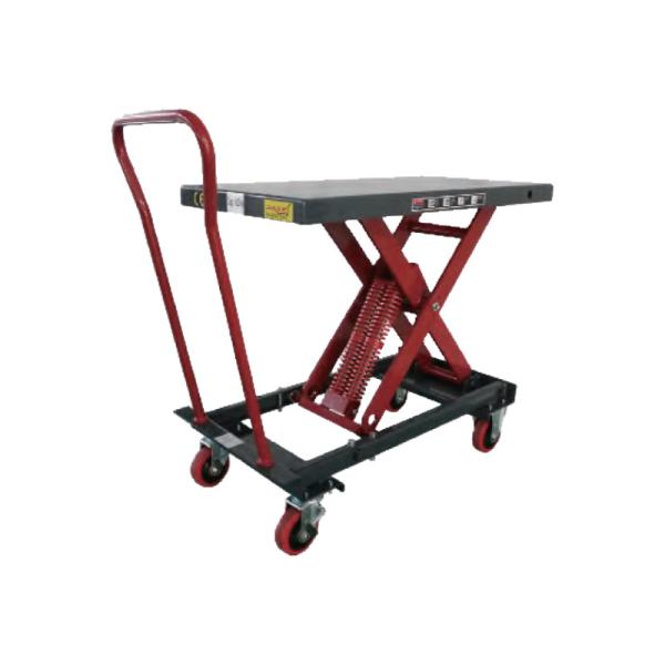 Warehouse Mobile Lift Table Scissor Platform 500 Lbs Powder Coated Steel