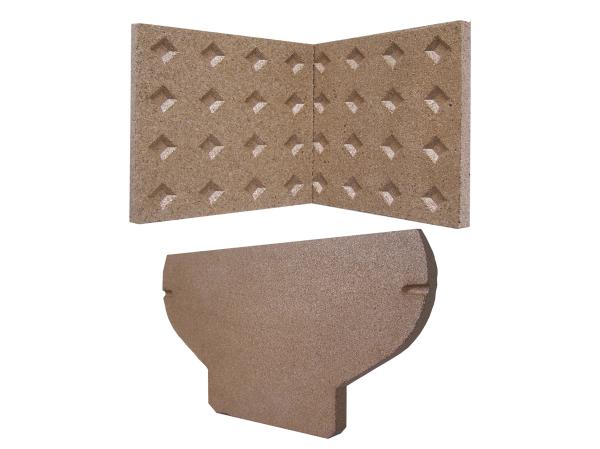 Panneau isolant ignifuge 600-900kgs/M3 de cheminée pour industriel