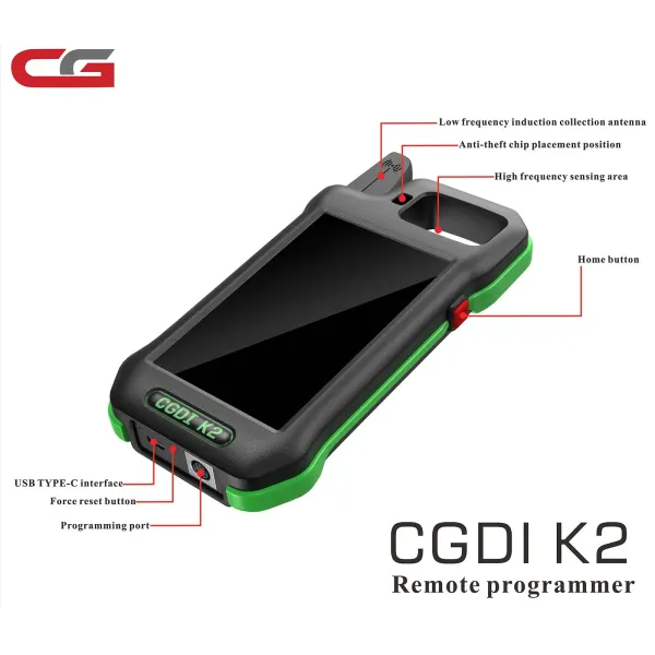 2025 Wifi CGDI K2 Professional Multi-functional Smart Locksmith Key Tool Remote Generator Support 96Bit ID48 Copy