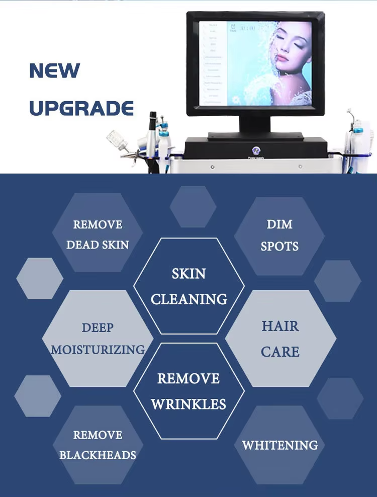 14 In1 Aqua Peeling Jet Peel Hydro Dermabrasion Facial Cleaning Machine