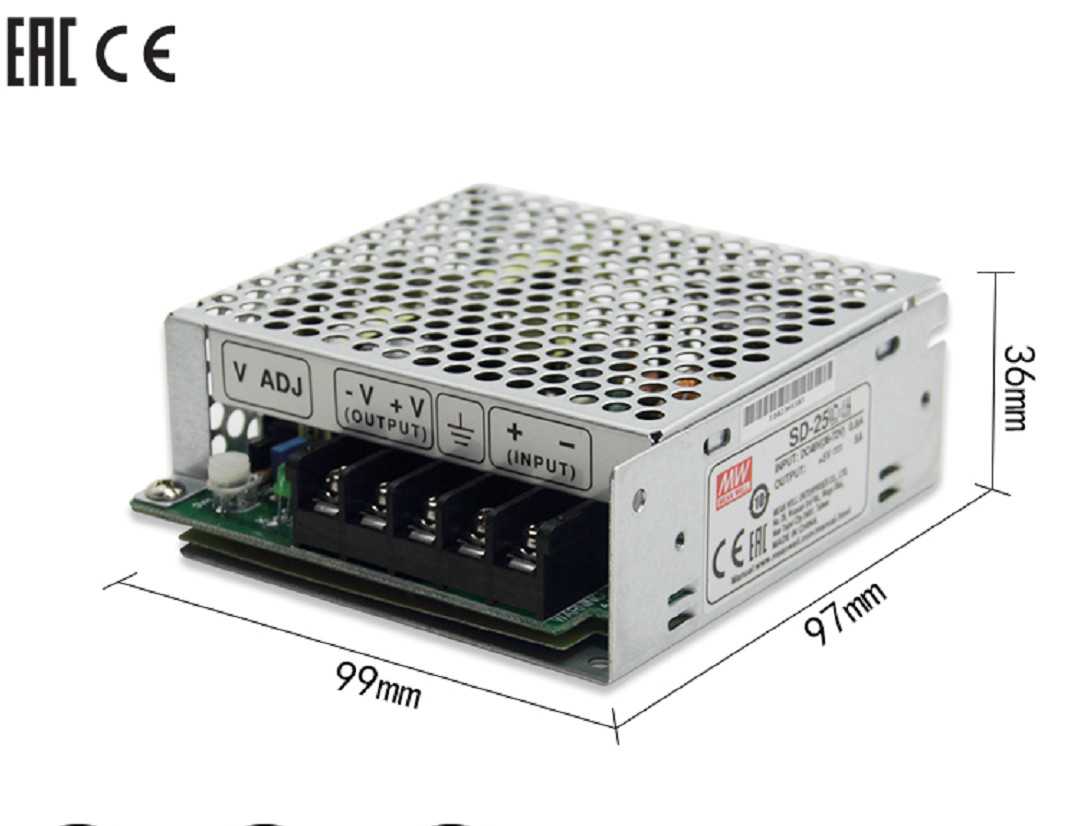 DC SD-25-24 к модулю силы 24V конвертера DC 1.1A над предохранением от нагрузки