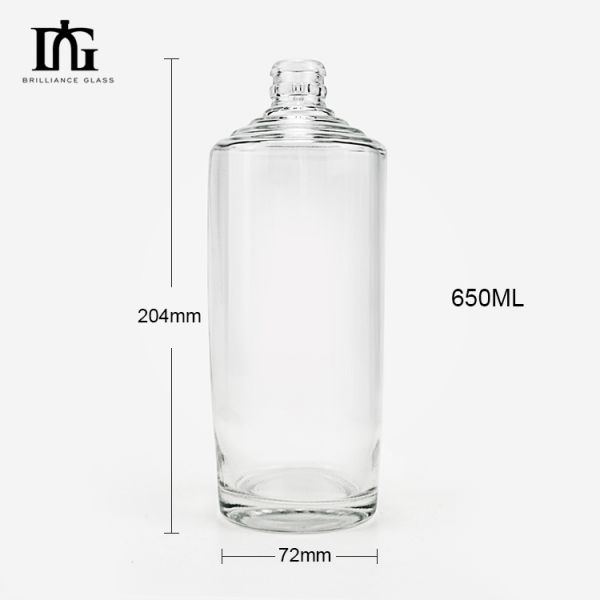 100ml Round Glass Perfume Bottle Empty Designer Spray Bottle Collar Material Glass