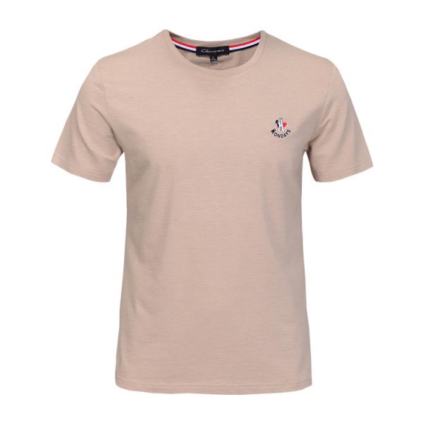 Men's Slim Fit Polo Shirt Short Sleeve , Custom Embroidered T Shirts Anti - Pilling