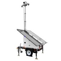 Appareil photo solaire avec panneaux solaires 3*400W pour la surveillance du parking