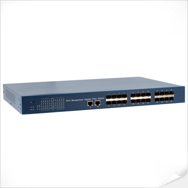 Switch Gigabit gestionado 24 SFP 2 puertos Gigabit RJ45 Interfaz de gestión WEB
