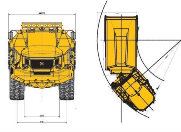 HIGH PERFORMANCE MINING OPERATION TRUCK, XDA45U ARTICULATED MINING DUMP TRUCK