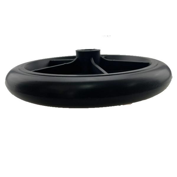 Black 8 Inch PVC Wheelchair Replacement Front Wheels Stroller Pram Scoote