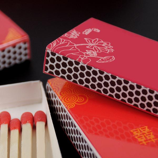 Red Head Wedding Matches Custom Logo Printing Safety Matches Red Tip