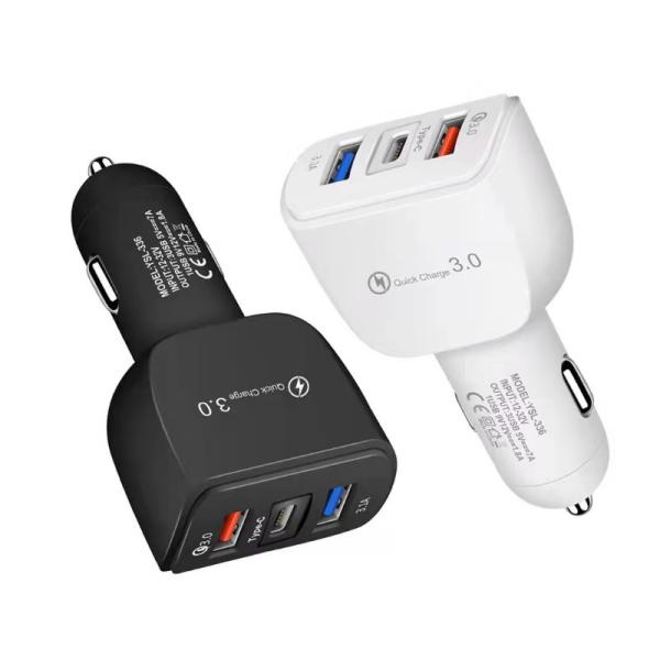 QC3.0 5V 7A 12V 1.8A USB Car Charger 3 Ports ForMobile Phone