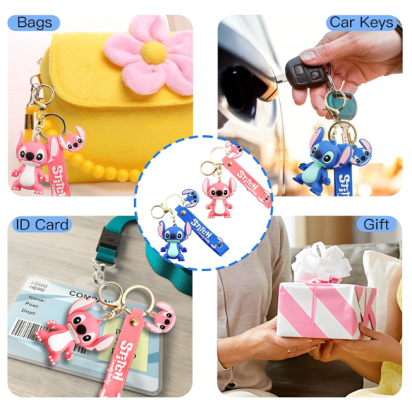3D Soft Silicone Rubber Anime PVC Keychain Holder Personalized Full 3D BPA Free