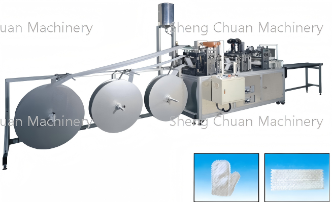 Fully Automatic Mop & Glove Wiper Production Line 120 pcs/min | Stable | Labor Saving