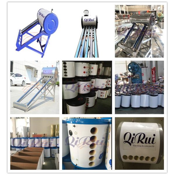 Aquecedor de água quente solar pequeno com aquecedor elétrico incorporado