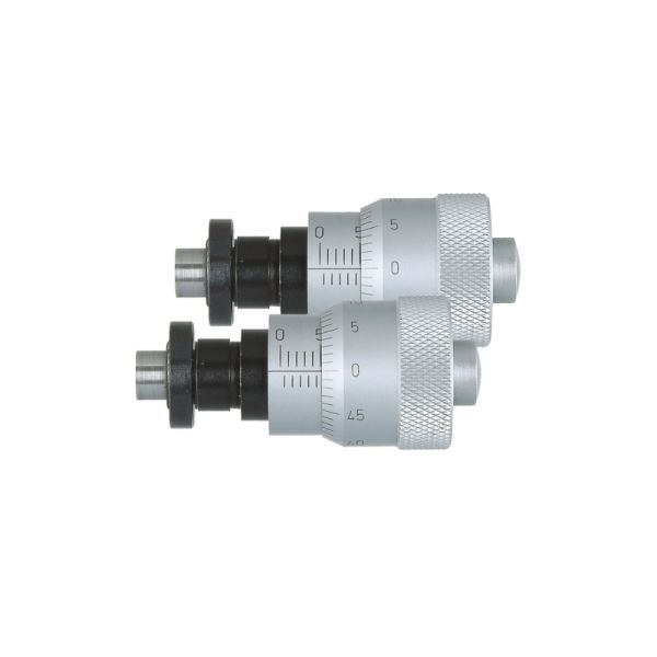 Large Diameter Thimble Micrometer Head 0-6.5mm Range 0.01mm Graduation ±0.005mm Accuracy Flat Face