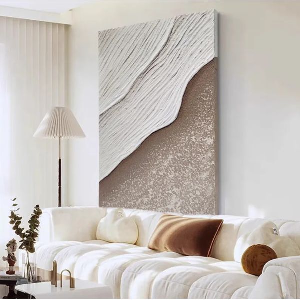 Pintura en piedra arenisca 3D Pintura al óleo hecha a mano en lienzo para decoración del hogar Arte mural