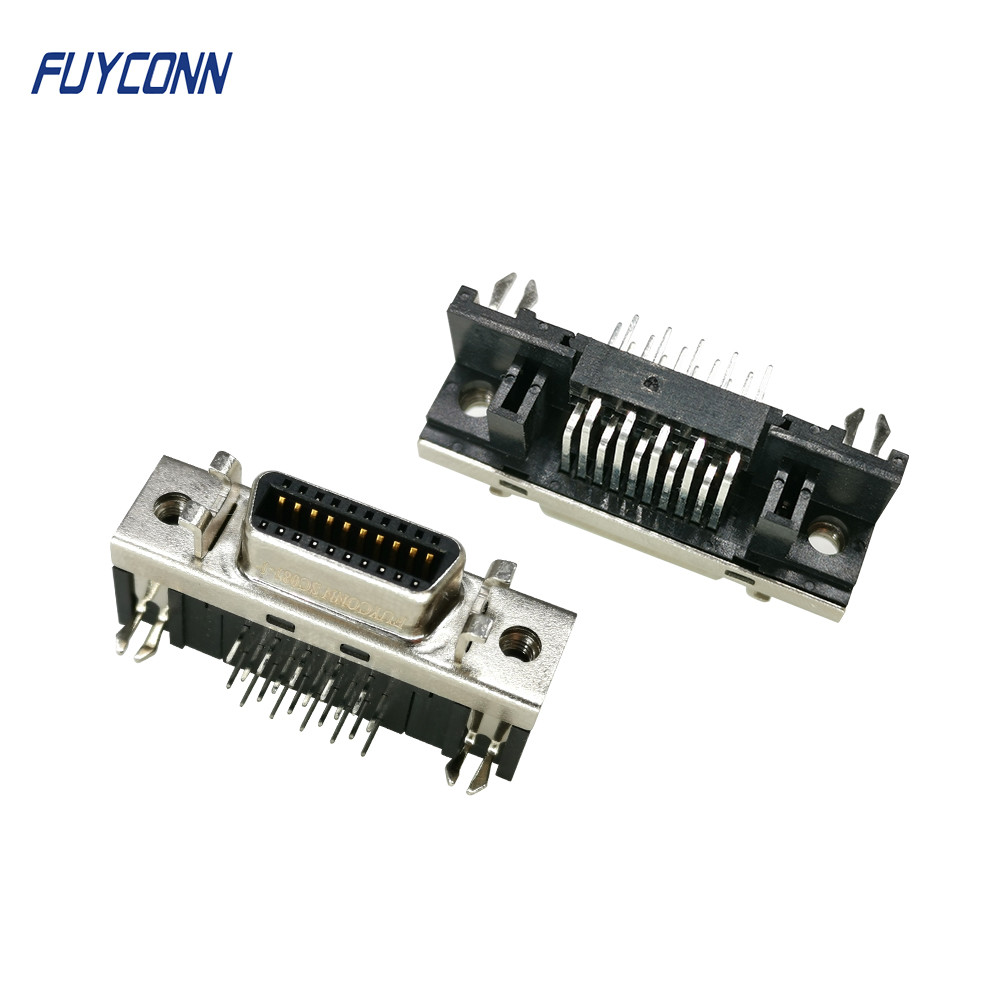 Соединитель сервопривода разъем-розетки 20pin SCSI R/A, мини соединитель ленты MDR d