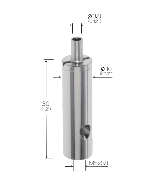 Slotted Cable Gripper for 2.0mm 2.6mm Wire Rope Nickel Plated Easy Installation