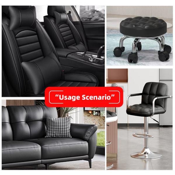 Pvc D90 Small Lychee Grain Artificial Synthetic Leather Chair Sofa Shoes Car Foot Mat Faux Leather