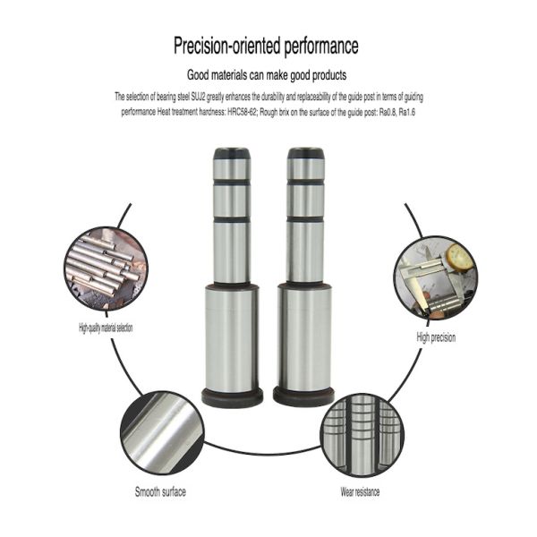 Столбец столба проводника шага Comptonents SUJ2 прессформы впрыски оборудования токарного станка CNC подвергая механической обработке стальной для промышленной пользы