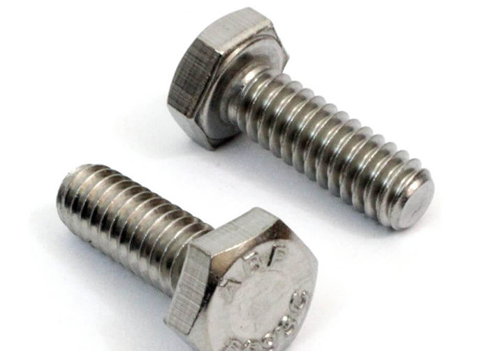 M8 M12 Stainless steel  hex metal Hexagon Bolt Fully Threaded Plain polish surface A4-80