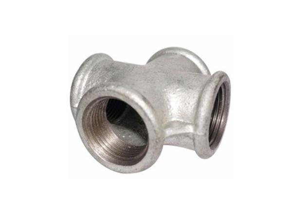 Hot Galvanized Exhaust Pipe Fitting Cross 80 90 Degree Pipe Coupler 4 Inch