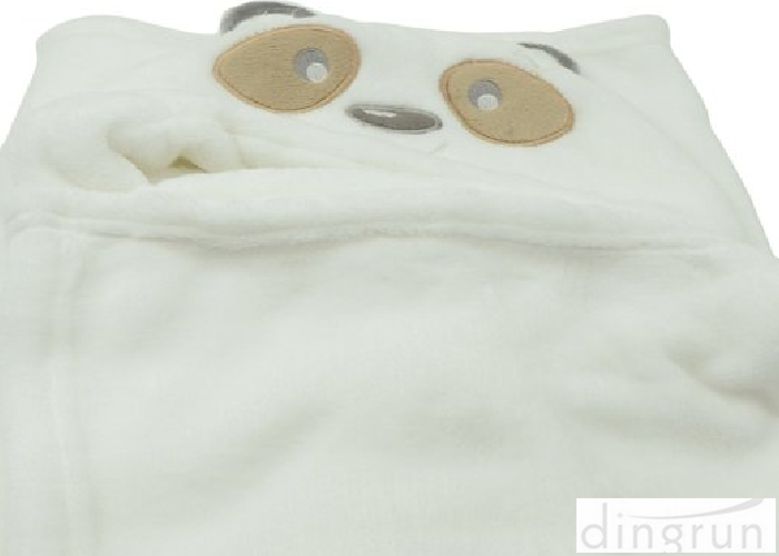 Lovely Custom Baby Hooded Towels For Kids Pure Cotton 75*75cm