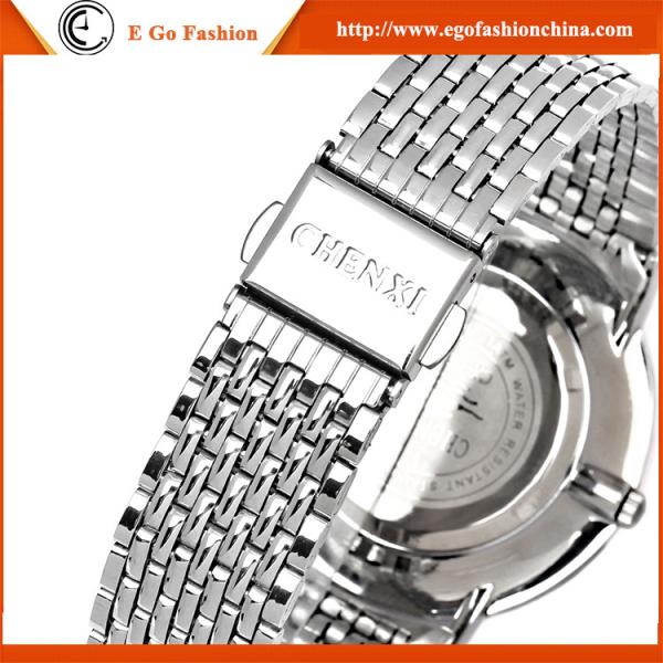 026B Stainless Steel Watch Unisex Office Lady Watch Black White Business Watch Quartz New