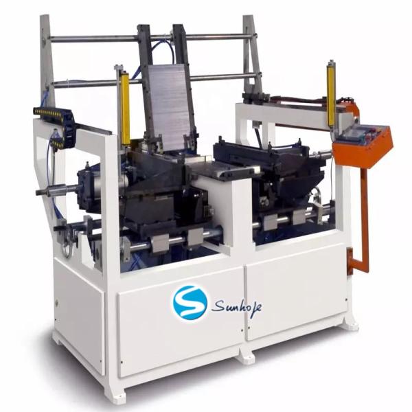 Adjustable speed Radiator Core Builder Machine 6-8 Cylinders For Assembling Core 4 Rows