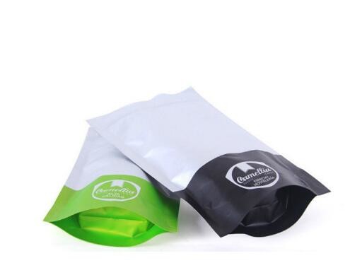 Printing k Stand Up Silver Aluminium Foil Bags For Food Packaging