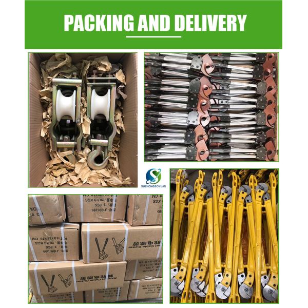 Universal Wire Stringing Block Pulley , Crossarm Mounted And Hooked Style