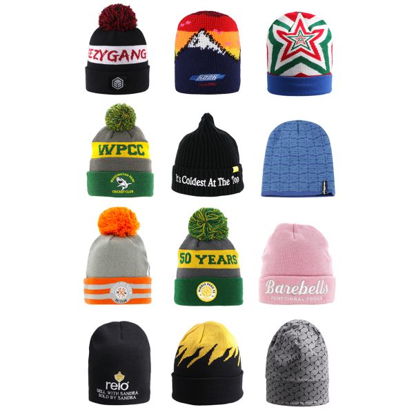 Дизайн огня моды вяжет стиль характера ярлыка Beanie сплетенный шляпами