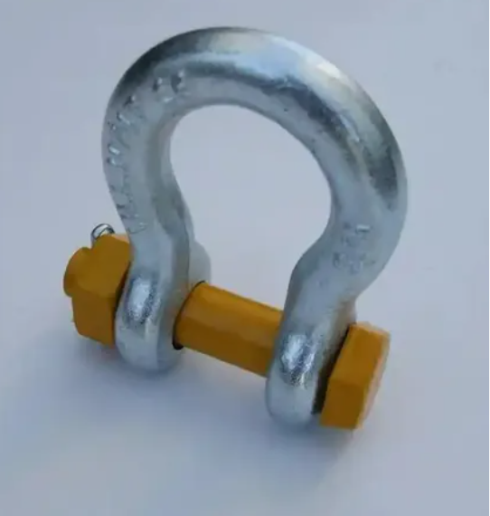 S6 Screw Pin Bow Shackle High Strength Alloy Steel CE Certified Lifting Shackle